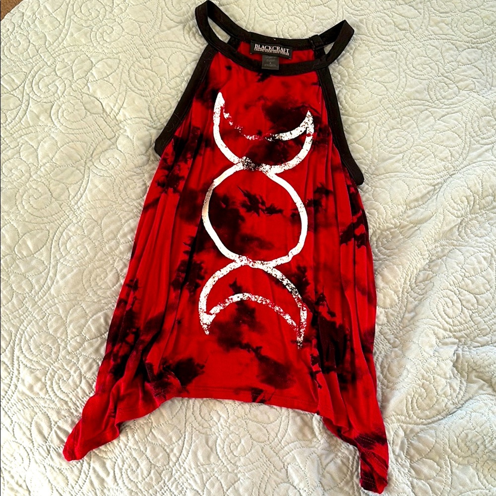Moon Phase Tie-Dye Halter-Neck Top 🌙